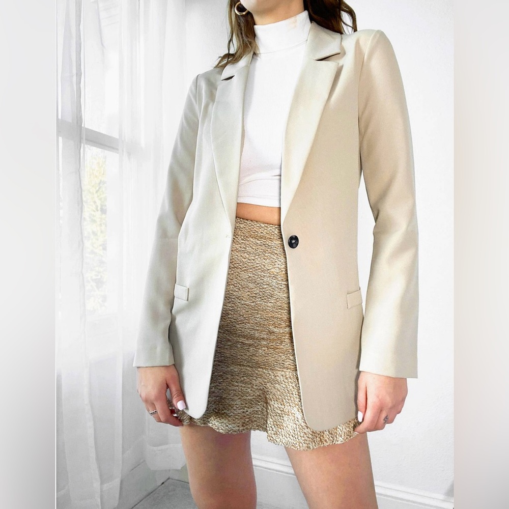 Tall stylish suit blazer in Mocha